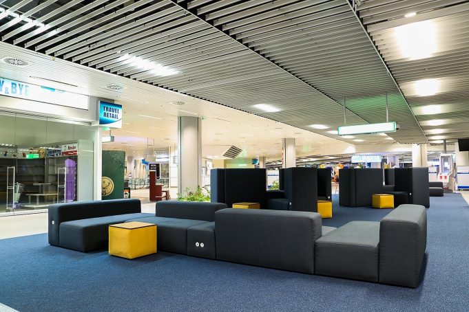 Меката мебел на летище София е направена изцяло от рециклируеми еко материали