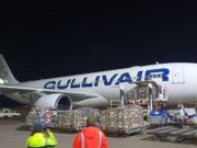 Самолетът на Gulliv Air кацна в Газиантеп, пълен е с оборудване и материали от първа необходимост