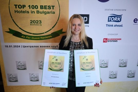 Хотелите HVD Clubhotel Miramar и HVD Club Bor с отличия за най-добри хотели в България