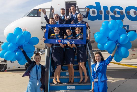 В Бургас организираха тържествено посрещане на първия самолет на Discover Airlines от Франкфурт (снимки)