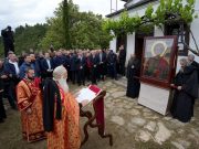 Премиерът Главчев и българската делегация участваха в празника на манастира „Св. Георги Зограф“ в Света гора